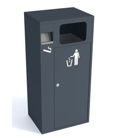 Koszopopielnica Kaja I, stal ocynkowana malowana Krajowy Kosze na śmieci - 4store.pl