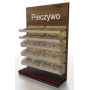 Regał sklepowy na pieczywo z górną blendą reklamową VK Van Keulen Regały na pieczywo i cukiernicze - 4store.pl