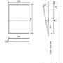 Lustro uchylne 700 x 500 mm stal szlachetna matowa Krajowy Higiena w sklepie - 4store.pl