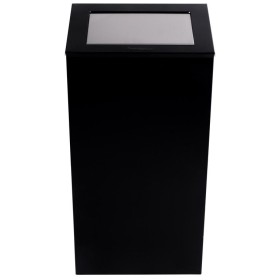 Kosz na śmieci z pokrywą wiszący 30 l czarny Krajowy Kosze na śmieci - 4store.pl