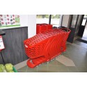 Wózek sklepowy Mini Basic 80 l - kilka wózków włożonych jeden w drugi przy wejściu