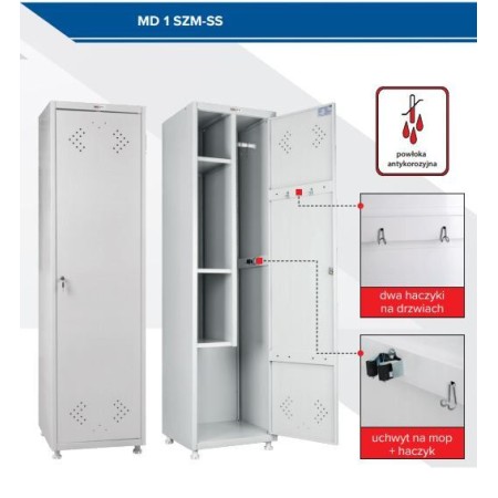 Szafa gospodarcza MD 1 SZM-SS Krajowy Magazyn i zaplecze - 4store.pl