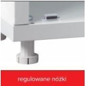 Szafa gospodarcza MD 1 SZM-SS - regulowana nóżka przy dolnej krawędzi szafy
