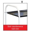 Stolik proceduralny MD SP 3N - półka ze stali nierdzewnej 0,8 mm i rama