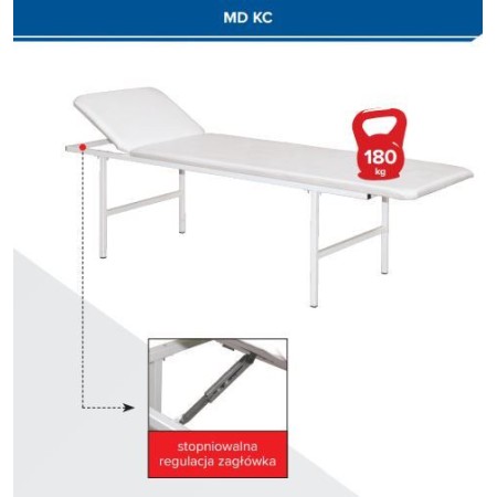 Kozetka medyczna do badań MD KC Krajowy Magazyn i zaplecze - 4store.pl