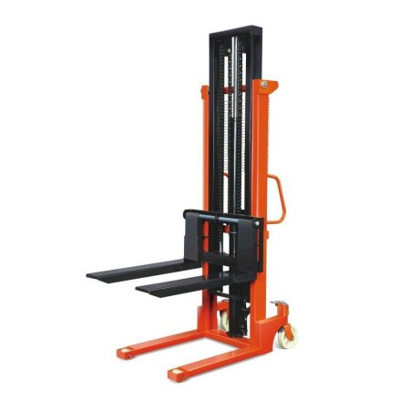 Wózek podnośnikowy hydrauliczny z rozsuwanymi widłami CTY 1T 2M Krajowy Wózki masztowe - 4store.pl