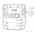 Waga CAS SW-II CR03 RS - spód wagi, złącze RS-232 i opis pinów