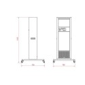 Sterylizator pomieszczeń Sterylis Basic-400 - rysunek techniczny z wymiarami