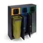 Kosz ANT-3 do segregacji odpadów 3-komorowy - na worki Krajowy Kosze do segregacji odpadów - 4store.pl
