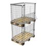 Obudowa palety 1200x800, otwierana na boku 800, cynk galwaniczny Damix Kosze wystawowe - 4store.pl
