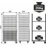 Wózek uniwersalny magazynowy WMU 1700x800x600, 2 półki, cynk galwaniczny Damix Urządzenia magazynowe - 4store.pl