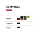 Lada chłodnicza RAPA SiX S 135/120 - tabela kolorystyki frontu, korpusu i boków