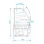 Witryna, lada cukiernicza, ciastkarka C-B 102 Rapa Witryny cukiernicze - 4store.pl