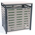 Zabudowa kontenera na śmieci III 1100 l Krajowy Kosze na śmieci - 4store.pl