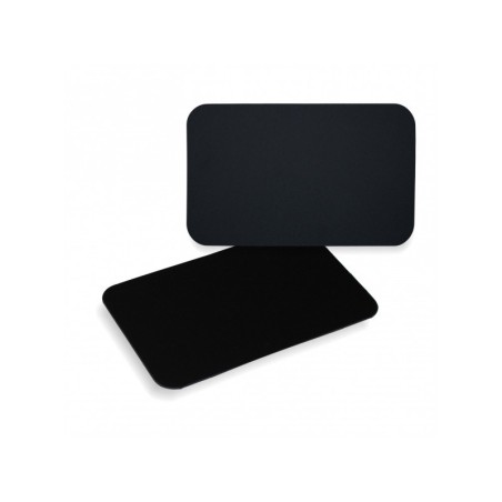 Etykiety cenowe kredowe 15,5x11 cm - dwie czarne tabliczki z zaokrąglonymi rogami