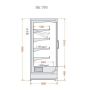 Regał, szafa chłodnicza RCS SCORPION 86.199 1,875 z agregatem wbudowanym ES System K Regały chłodnicze z agregatem wewnętrznym -