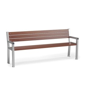 Ławka miejsko-ogrodowa Trapez z oparciem