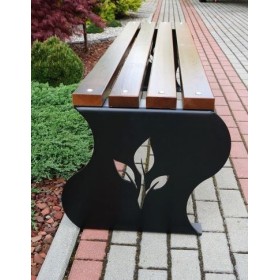 Ławka miejsko - ogrodowa Fala I bez oparcia