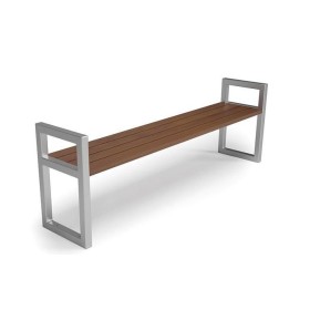 Ławka miejsko - ogrodowa Frezja bez oparcia z podłokietnikami