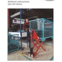 Wózek nożycowy WRP3-0601 NSN - użycie jako stół roboczy w hali