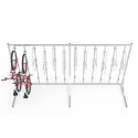 Wieszak na rowery Lift-12 Premium - widok z przodu, dwa rowery na wieszakach