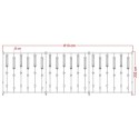 Wieszak na rowery Lift 18 Premium - rysunek techniczny z wymiarami 613x202 cm