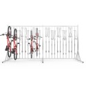Wieszak na rowery Lift 23 Premium - widok z przodu z czterema rowerami