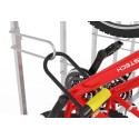 Wieszak na rowery Lift Premium-1 - rower zabezpieczony zapięciem typu U-lock