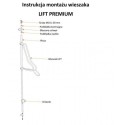 Wieszak na rowery Lift Premium-4 - instrukcja montażu z opisem elementów