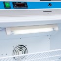 Witryna chłodnicza 200 l - panel sterowania, oświetlenie i wentylator wewnątrz