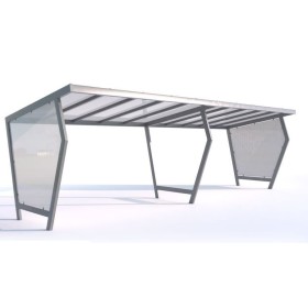 wiata na 15 rowerów/ 630 cm|Wyposażenie sklepów i instytucji  - Kreuj swój biznes z 4store.pl