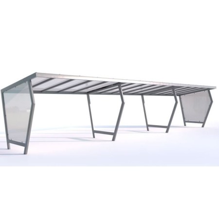 Wiata rowerowa Aurora I na 25 rowerów, 1050 cm Kra03 wiaty wózkowe i rowerowe - 4store.pl