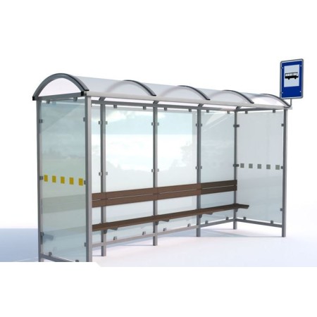 Wiata przystankowa Krokus I, 420 cm Kra03 wiaty wózkowe i rowerowe - 4store.pl