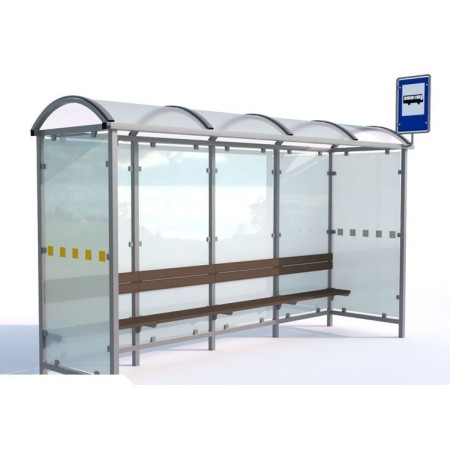 Wiata przystankowa Krokus I, 525 cm Kra03 wiaty wózkowe i rowerowe - 4store.pl
