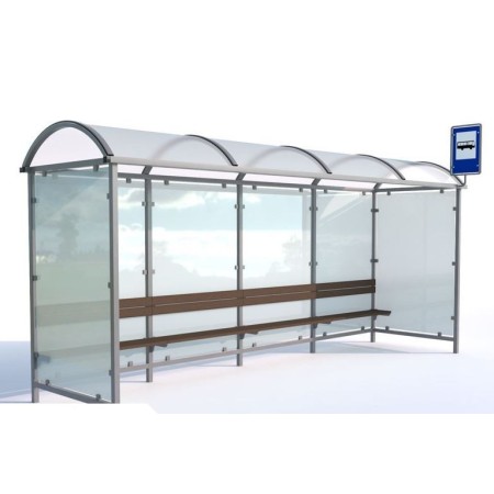 Wiata przystankowa Krokus II, 420 cm Kra03 wiaty wózkowe i rowerowe - 4store.pl