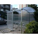 Wiata rowerowa "Zorza" zamykana, na 15 rowerów, 630 cm