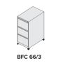 Szafa kartotekowa mobilna BFC 66/3, metalowa Kra06 Szafy BHP i skrytkowe - 4store.pl