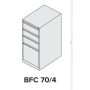 Szafa kartotekowa mobilna BFC 70/4, metalowa Kra06 Szafy BHP i skrytkowe - 4store.pl