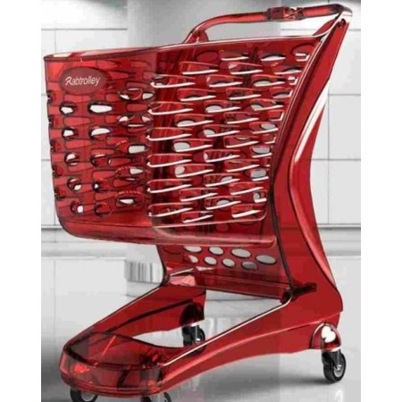 Wózek sklepowy z tworzywa, pojemność 80 litrów, Glamour Rabtrolley Rabtrolley Wózki z tworzywa - 4store.pl