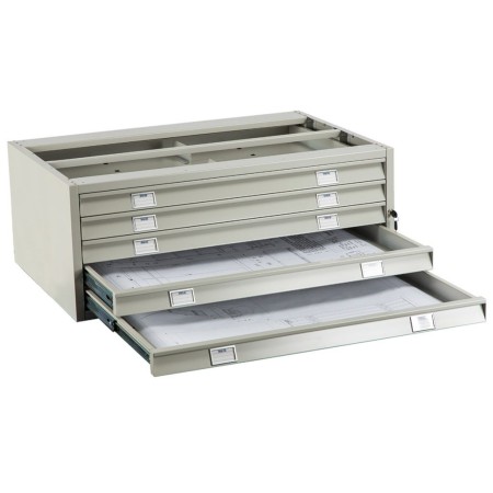 Szafa kartotekowa A0 05/2 dla formatu A0, metalowa Kra06 Szafy BHP i skrytkowe - 4store.pl