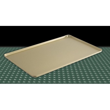 Taca 40x30cm, na ciasta , 4 ranty (1 lub 2 cm), kolor złoty lub szampana, tłoczona, aluminiowa, cukiernicza. Kra01 Tace na ciast