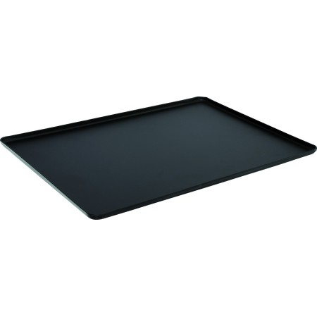Taca 60x40cm, na ciasta, 4 ranty (1 lub 2 cm), kolor czarny, anodowana, tłoczona, aluminiowa, cukiernicza. Kra01 Tace na ciasta 