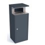 Kosz do segregacji odpadów Oberon I 80 z popielnicą Kra03 Kosze do segregacji pojedyncze - 4store.pl