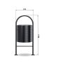 Kosz Beryl 60 l Kra03 Kosze do segregacji odpadów - 4store.pl