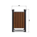 Kosz Promyk I retro - rysunek z wymiarami 420 x 720 mm