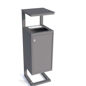 Kosz na odpadki Platon V z daszkiem