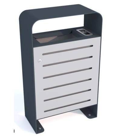 Kosz na odpadki Tytan III z popielnicą Kra03 Kosze do segregacji odpadów - 4store.pl