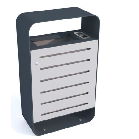 Kosz na odpadki Tytan I z popielnicą Kra03 Kosze do segregacji odpadów - 4store.pl