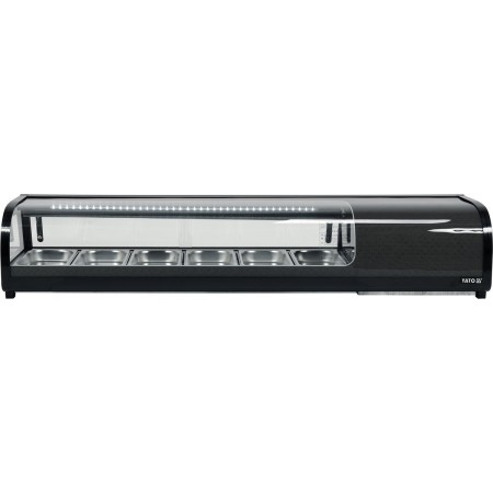 Nadstawka chłodnicza, witryna chłodnicza 6x1/3 GN 153x42x29,5 YATO Urządzenia chłodnicze do postawienia na ladzie - 4store.pl