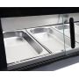 Nadstawka chłodnicza, witryna chłodnicza 6x1/3 GN 153x42x29,5 YATO Urządzenia chłodnicze do postawienia na ladzie - 4store.pl
